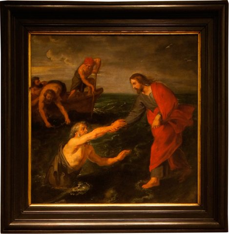 Jesus walking on water