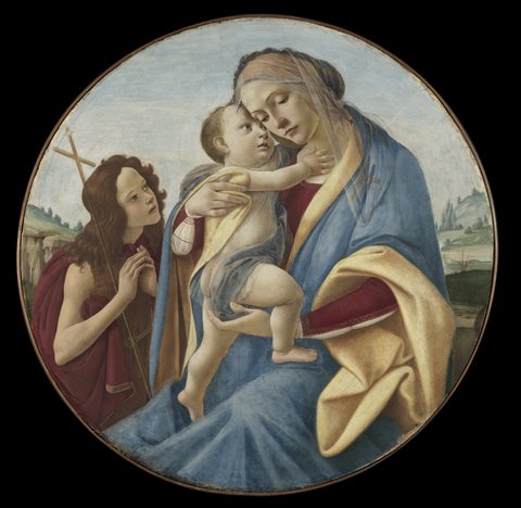 Сандро Ботичели — Virgin and Child with the Young Saint John the Baptist