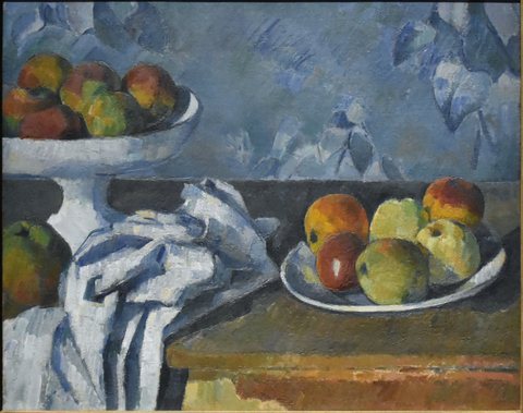 Compotier, assiette et pommes (Still Life with Apples in a Bowl)