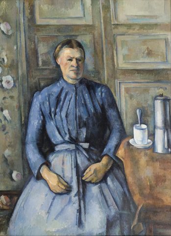 Frau mit Kaffeekanne