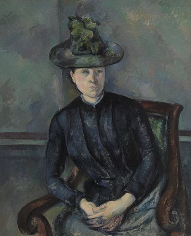 Madame Cézanne with Green Hat (Madame Cézanne au chapeau vert)