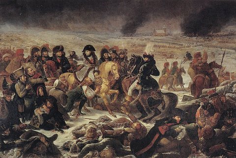 Jean Antoine Napoleon on the battlefield of Eylau Gros J