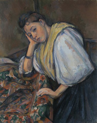 Young Italian Woman at a Table