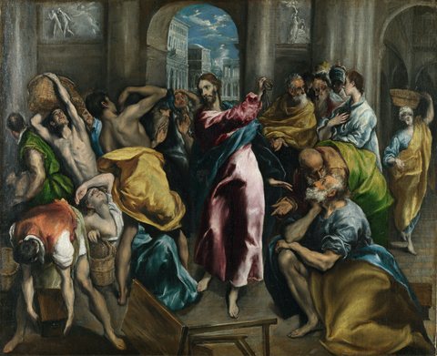 Christ Driving the Money Changers from the Temple
