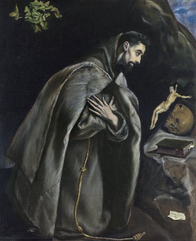 St. Francis in Prayer before the Crucifix