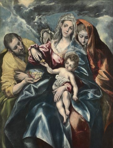 Ел Греко — The Holy Family with Mary Magdalen