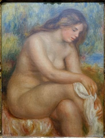 Bather Drying her Right Leg