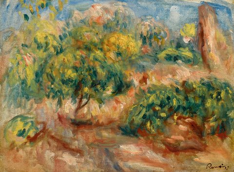 Esquisse de paysage à Cagnes