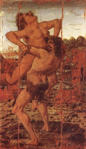 POLLAIUOLO Antonio del Hercules And Antaeus