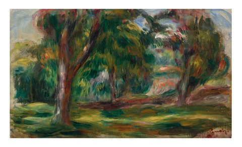 Meadow and trees