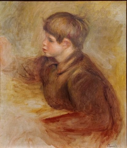 Portrait of Claude Renoir Painting