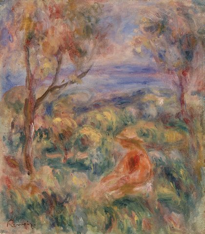 Seated Woman with Sea in the Distance (Femme assise au bord de la mer)