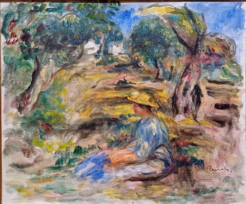 Seated Woman in Blue