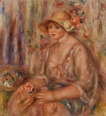 Woman in Muslin Dress (Femme en robe de mousseline)