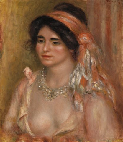 Woman with Black Hair (Jeune femme aux cheveux noirs, buste)
