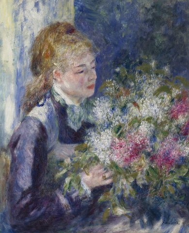 Woman with Lilacs (Nini Lopez)