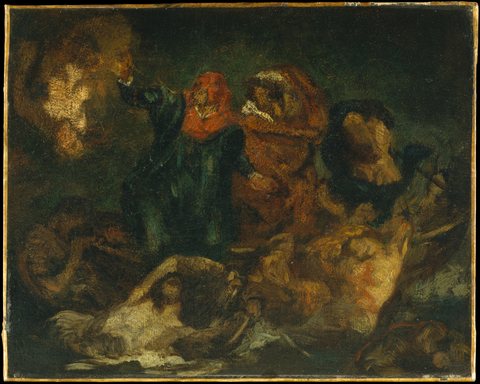 Copy after Delacroix's "Bark of Dante"