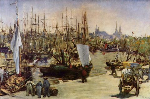 The harbour at Bordeaux