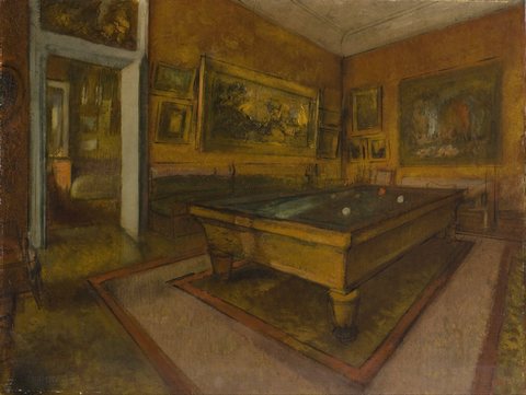 Salle de billard au Ménil-Hubert