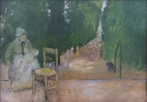 Une nourrice au jardin du Luxembourg