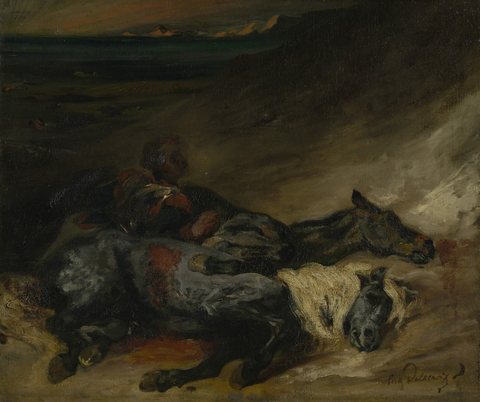 Evening after a battle