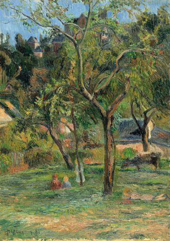 An Orchard under the Church of Bihorel