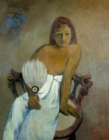 Young Girl With Fan