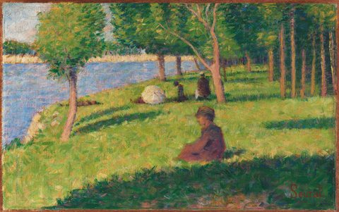 Seated Figures, Study for La Grande Jatte
