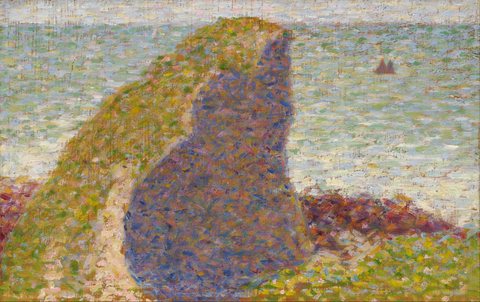 Study for Le Bec du Hoc, Grandcamp