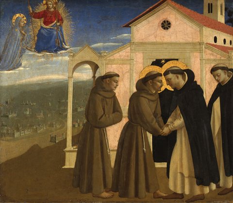 Meeting of St Francis and St Dominic