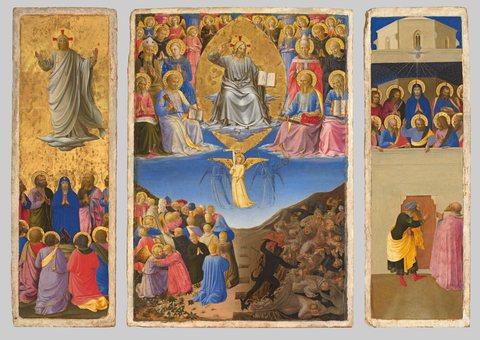 Triptychon des Jüngsten Gerichts, Himmelfahrt und Pfingsten