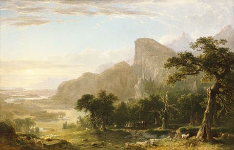 Asher B Landscape Scene From Thanatopsis