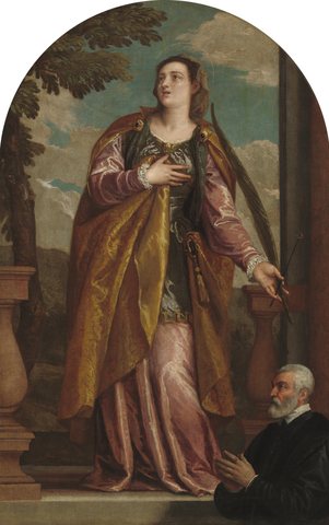 Saint Lucy and a Donor