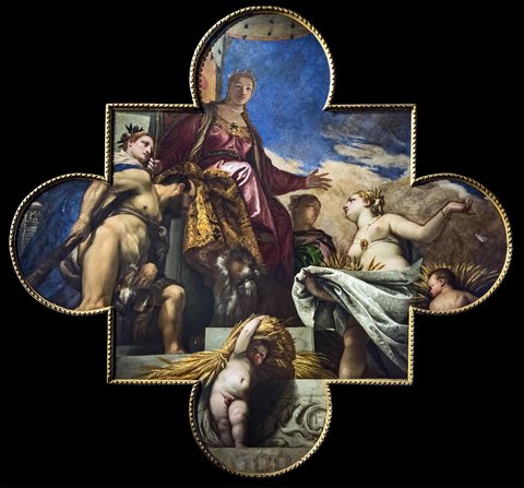 Venice receives the homage of Hercules and Ceres