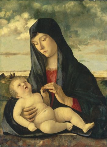 Madonna and Child in a Landscape