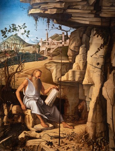 Saint Jerome Reading in the Desert