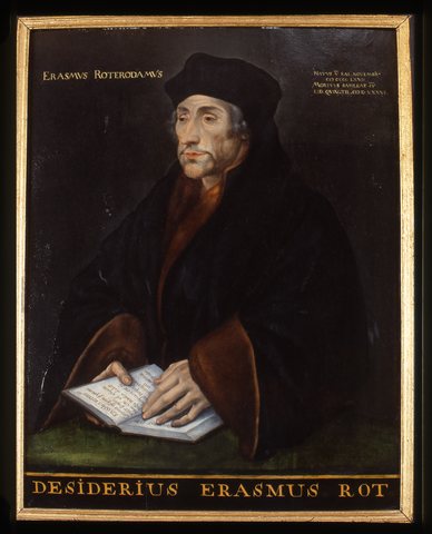 Portrait of Desiderius Erasmus, humanist