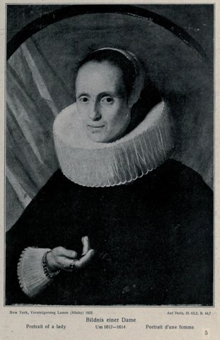 Portrait of a woman in a ruff collar