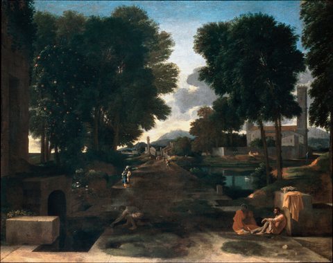 Landscape with Travellers Resting (A Roman Road)