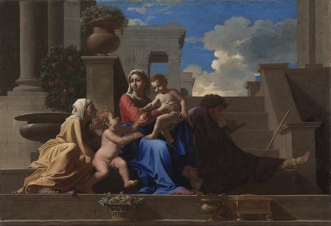 Никола Пусен — The Holy Family on the Steps