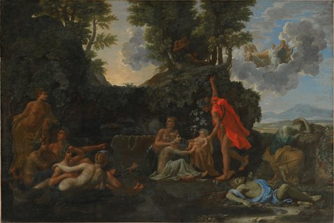 The Infant Bacchus Entrusted to the Nymphs of Nysa The Death of Echo and Narcissus