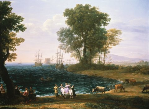 Coast scene with the Rape of Europa