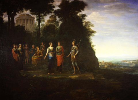 Minerva Visiting the Muses on Mount Parnassus