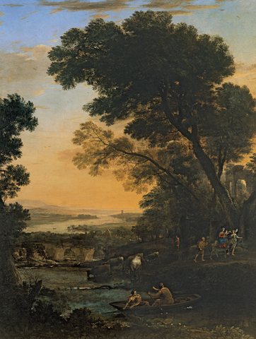 Pastoral Landscape with the Flight into Egypt