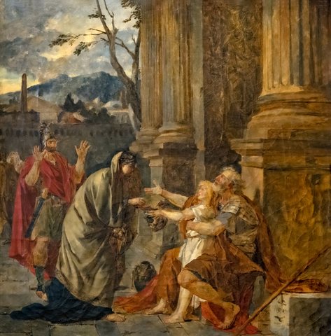 Musée Ingres-Bourdelle - Bélisaire reconnu par un soldat - Jacques-Louis David