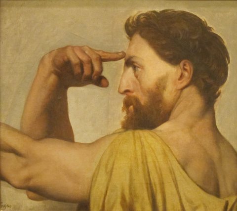 Study for Phidias in the Apotheosis of Homer