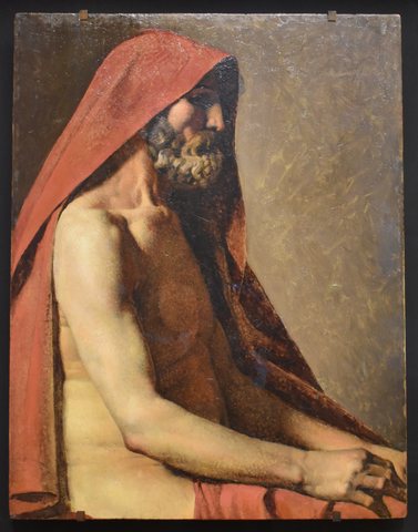 Study of a Seated Man in Profile