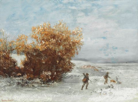 Hunters in the Snow