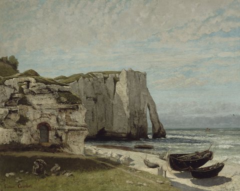 The Cliff at Étretat after a Storm