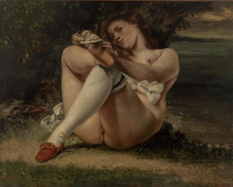 Woman with White Stockings (La Femme aux bas blancs)